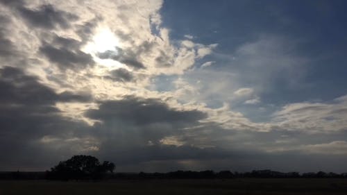 Time-Lapse Video of Clouds in the Sky During Sunset