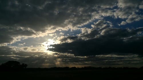 Time-Lapse Video of Clouds in the Sky During Sunset