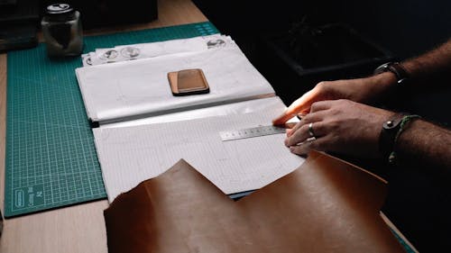 A Person Making Pattern