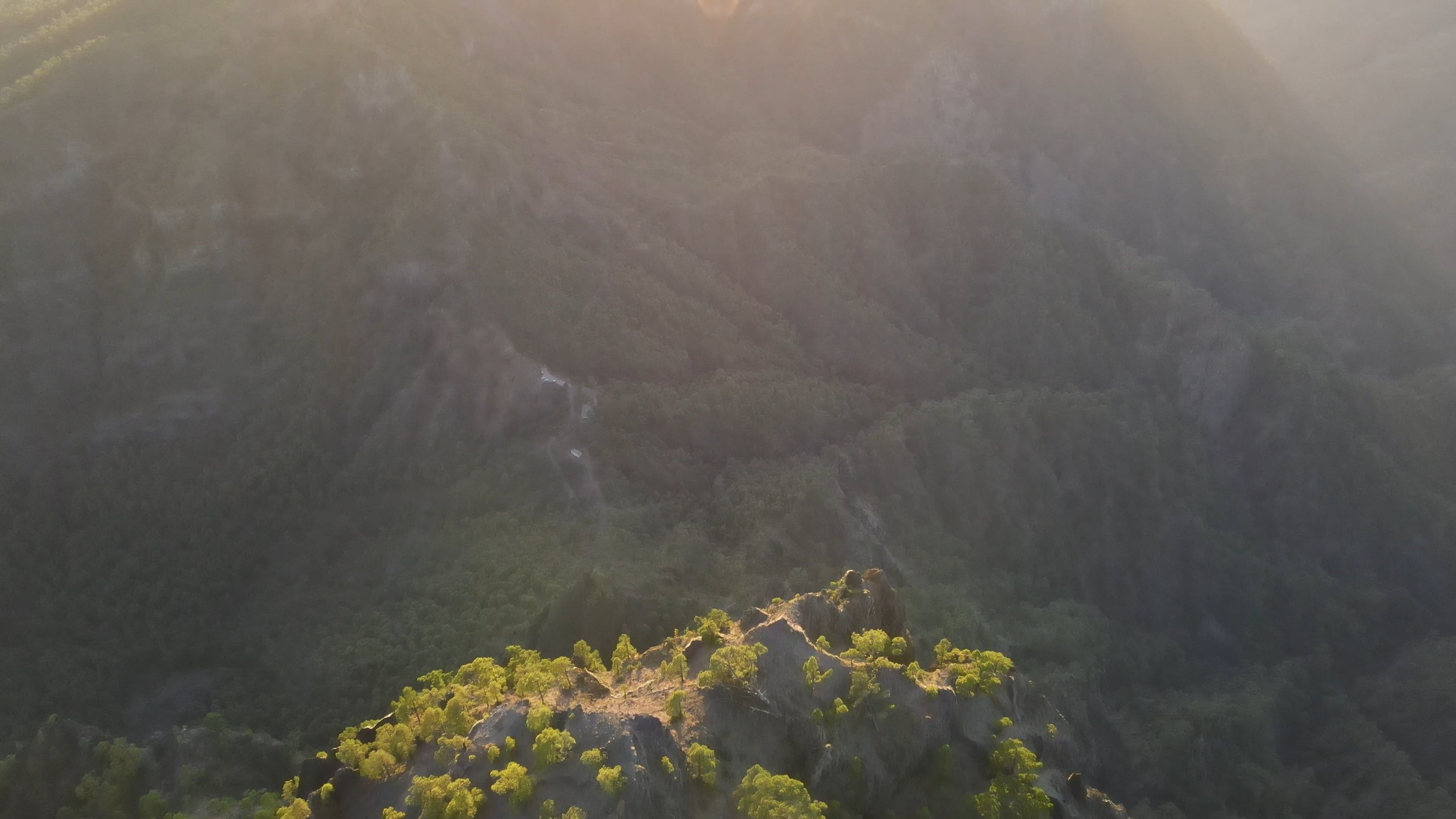 Aerial Footage of a Mountain Free Stock Video Footage, Royalty-Free 4K ...
