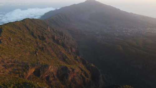 Drone Shot of a Mountain Valley