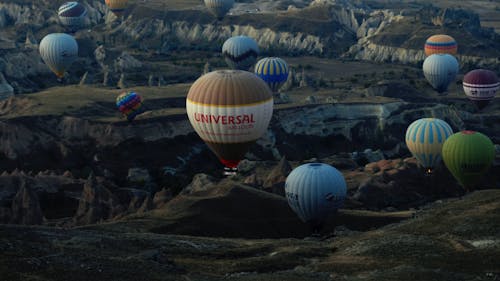 Hot Air Balloons Flying