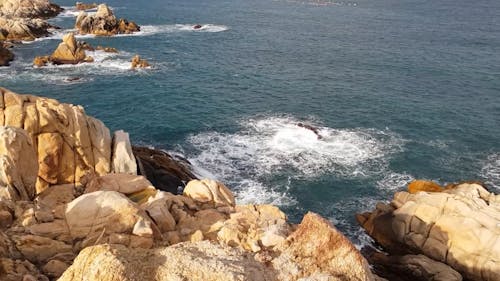 Brown Rocky Sea Coast