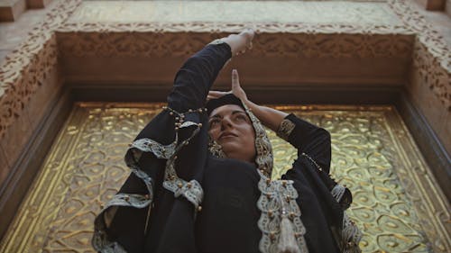 A Woman Performing A Spiritual Dance