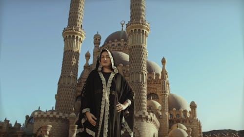 Islamic Woman in a Mosque 