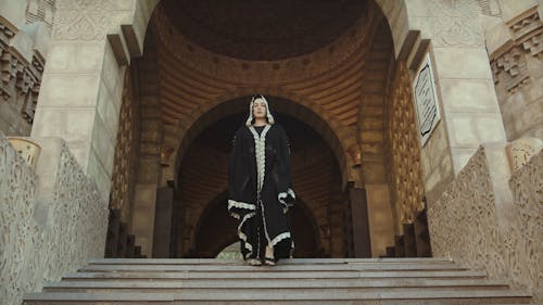 Islamic Woman in a Mosque 