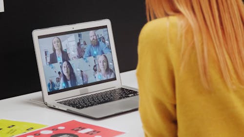 Group of People in a Virtual Meeting