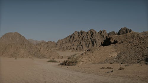 Scenery of Desert and Rocky Mountains