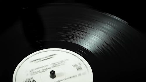 Vinyl Playing on a Turntable