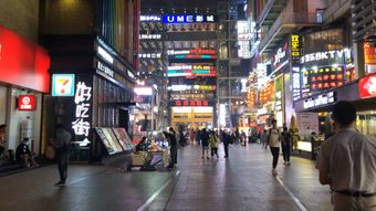 夜晚街道行人商业街视频素材高清视频视频素材