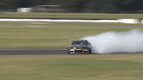 A Race Car in Motion