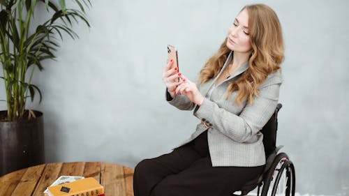 Woman Using Her Smartphone