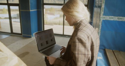 Woman Browsing the Internet