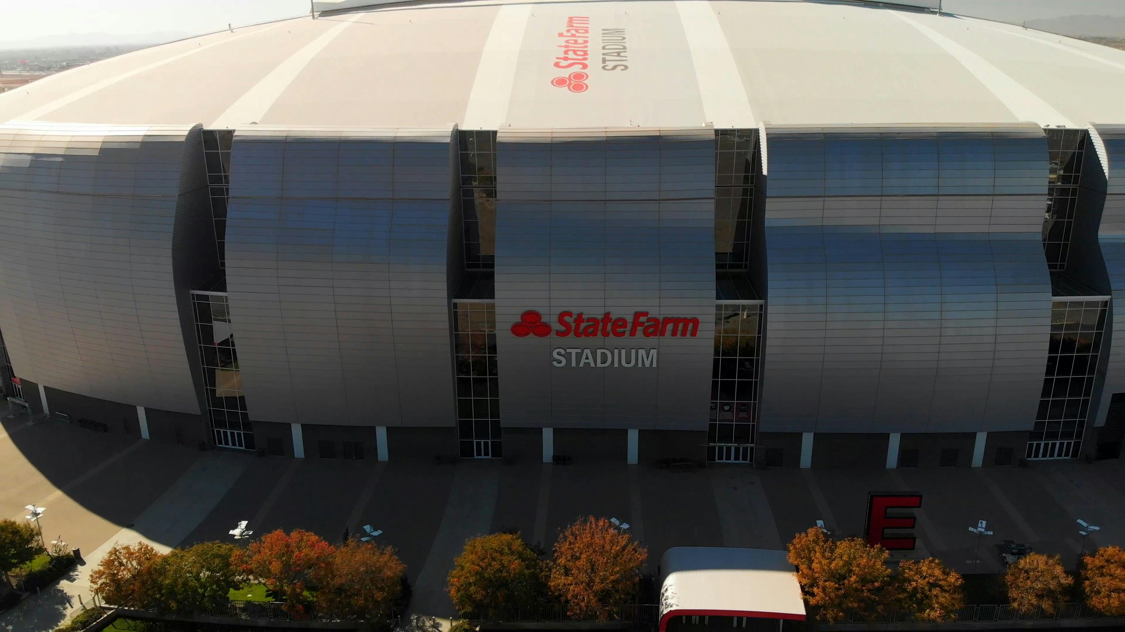 Arizona Football Stadium by Aerial Drone, Stock Video