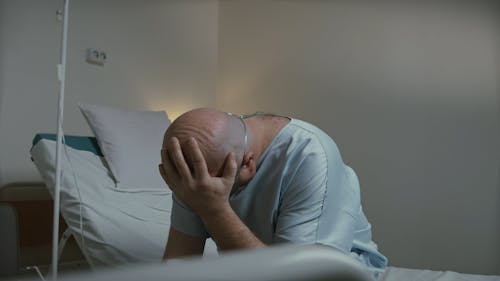 A Man Confined In A Hospital