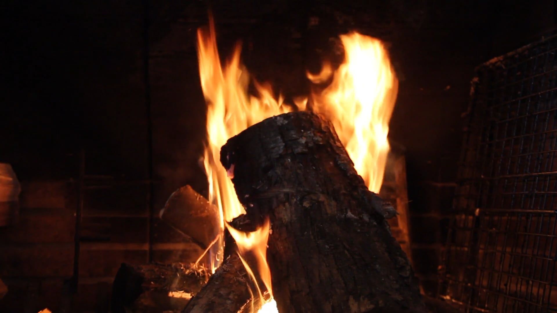 Wood Burning in the Fireplace Free Stock Video Footage, Royalty-Free 4K ...