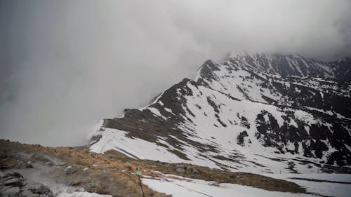 Snow Capped Mountain Peak