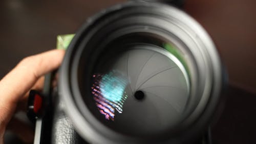 Camera Lens Close-up