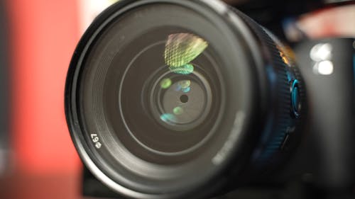 Camera Lens Aperture Close-up