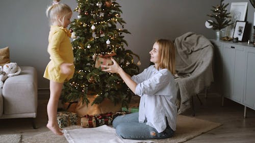 A Mother Giving Her Daughter a Present