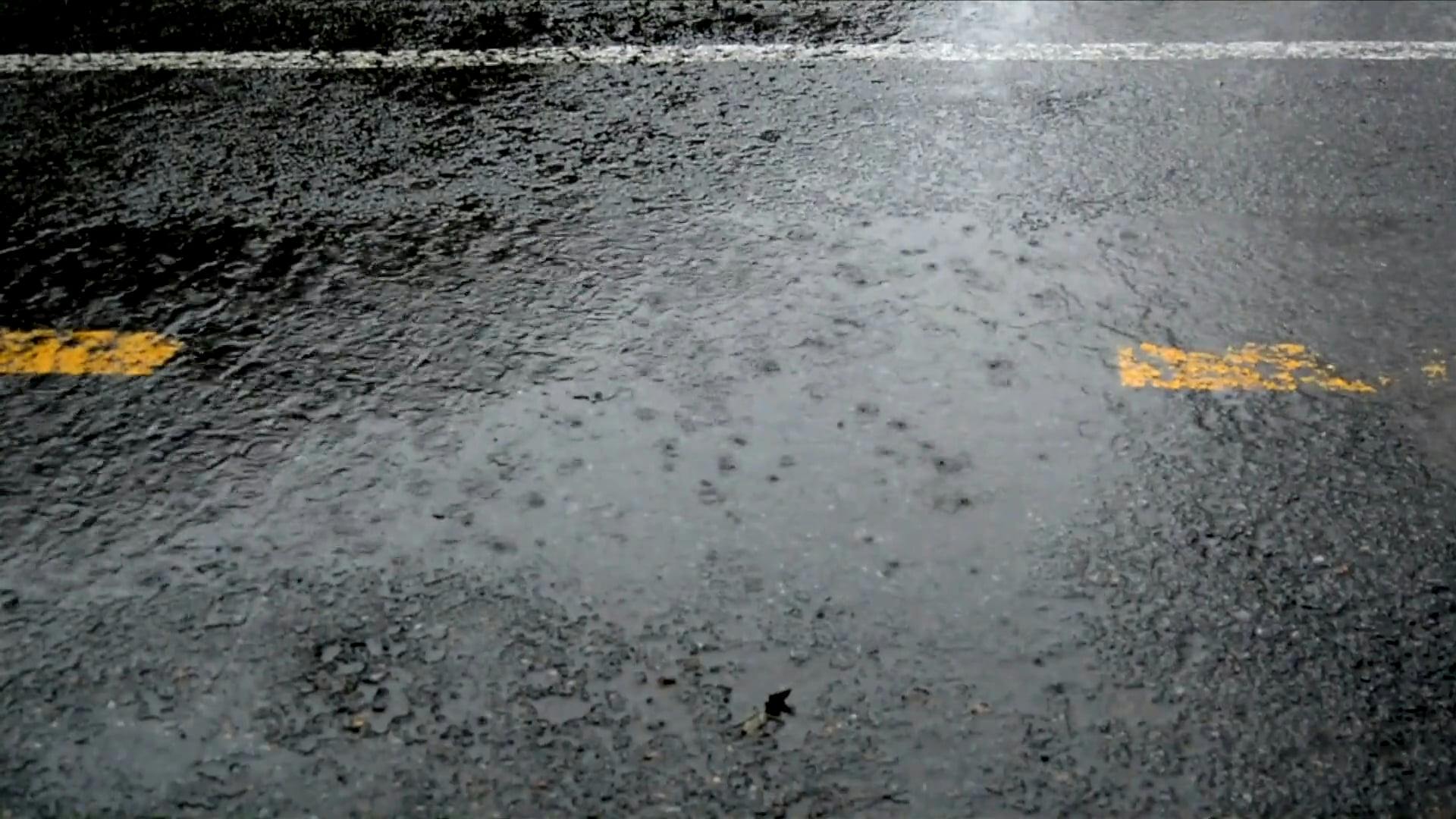 Video gratuito di acqua, asfalto, bagnato