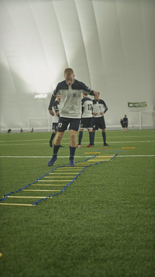 Football Players having Training