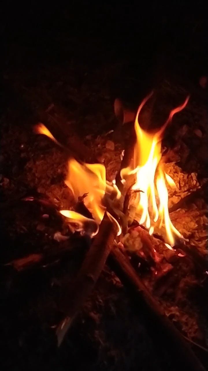 a footage of a bonfire 6088852