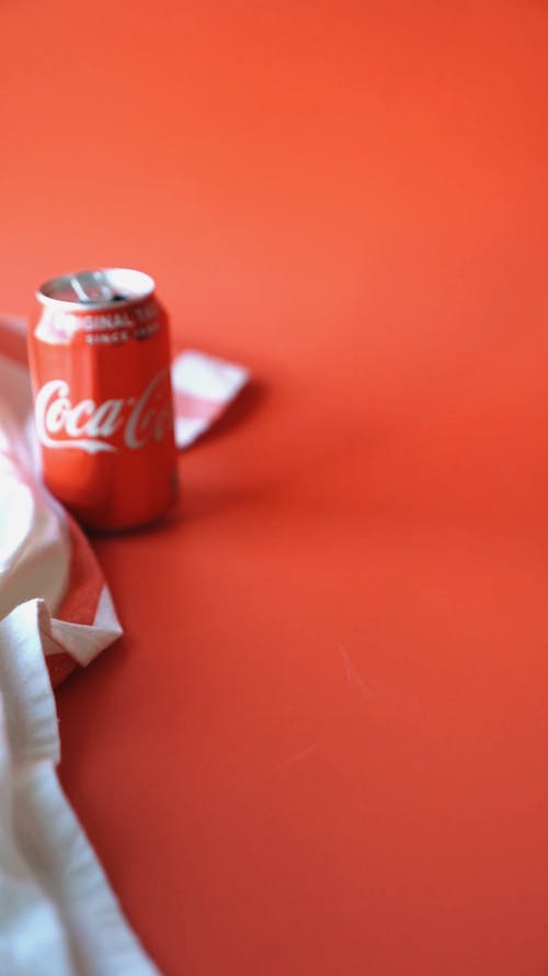 Ramen Burger with Coke in Can