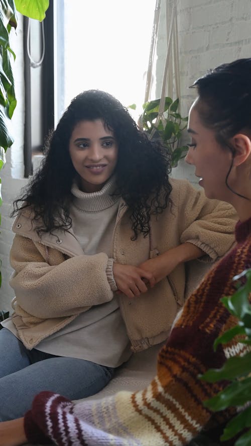 Seated Women Chatting