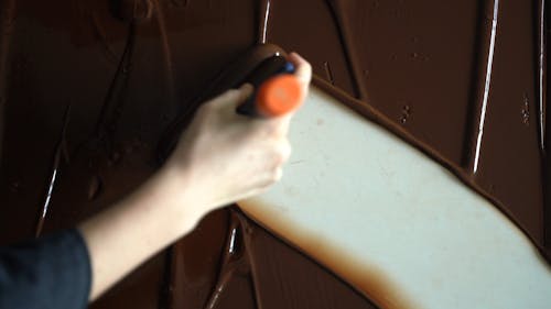 Melted Chocolate on a Table