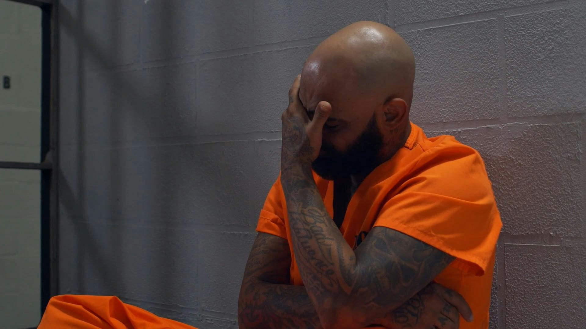 Male Inmate Sitting on the Bed and is Crying · Free Stock Video