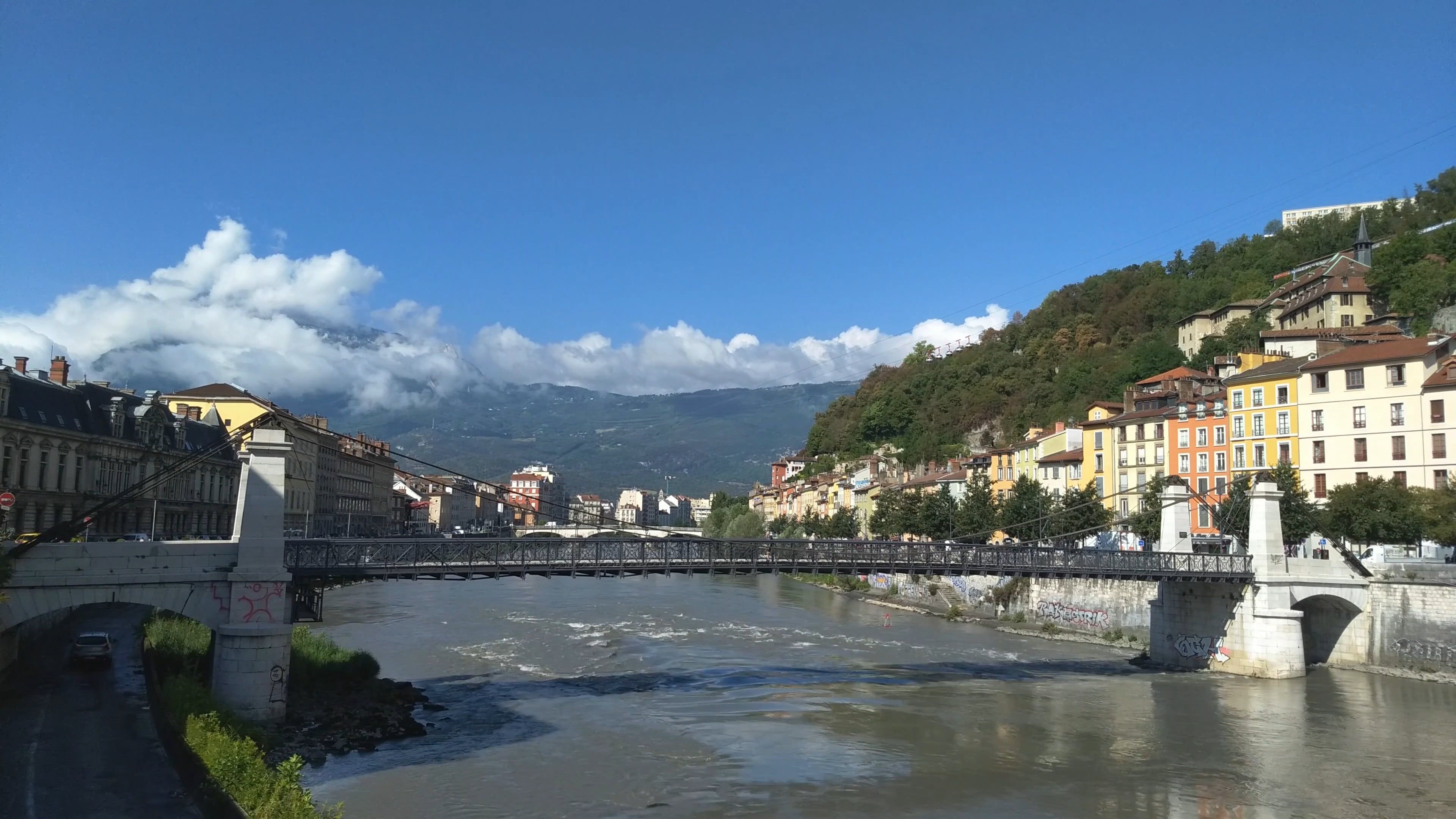 Video of a Bridge and River Free Stock Video Footage, Royalty-Free 4K ...