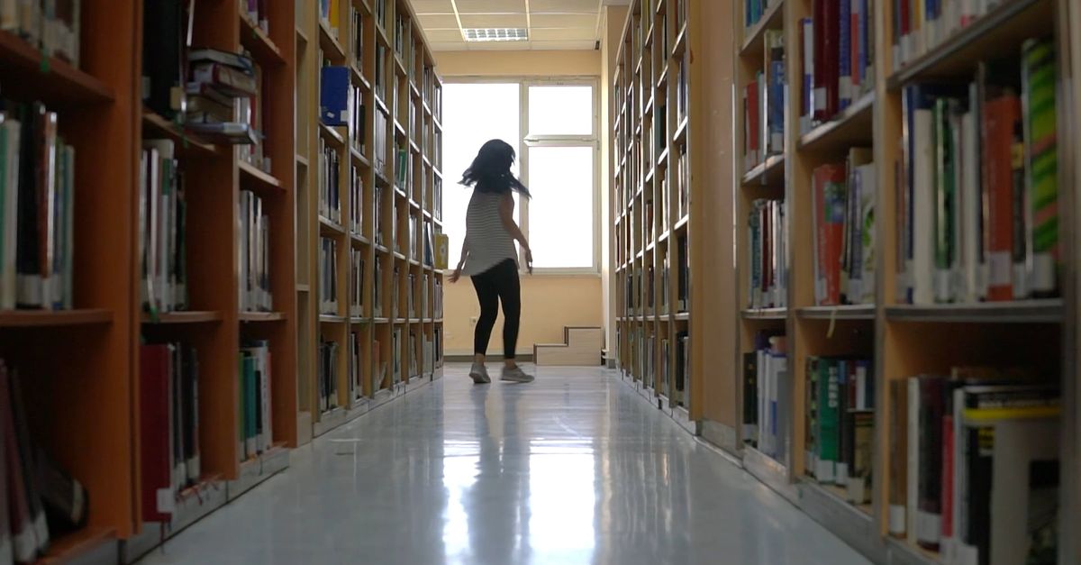 Woman Dancing in Library Free Stock Video Footage, Royalty-Free 4K & HD ...