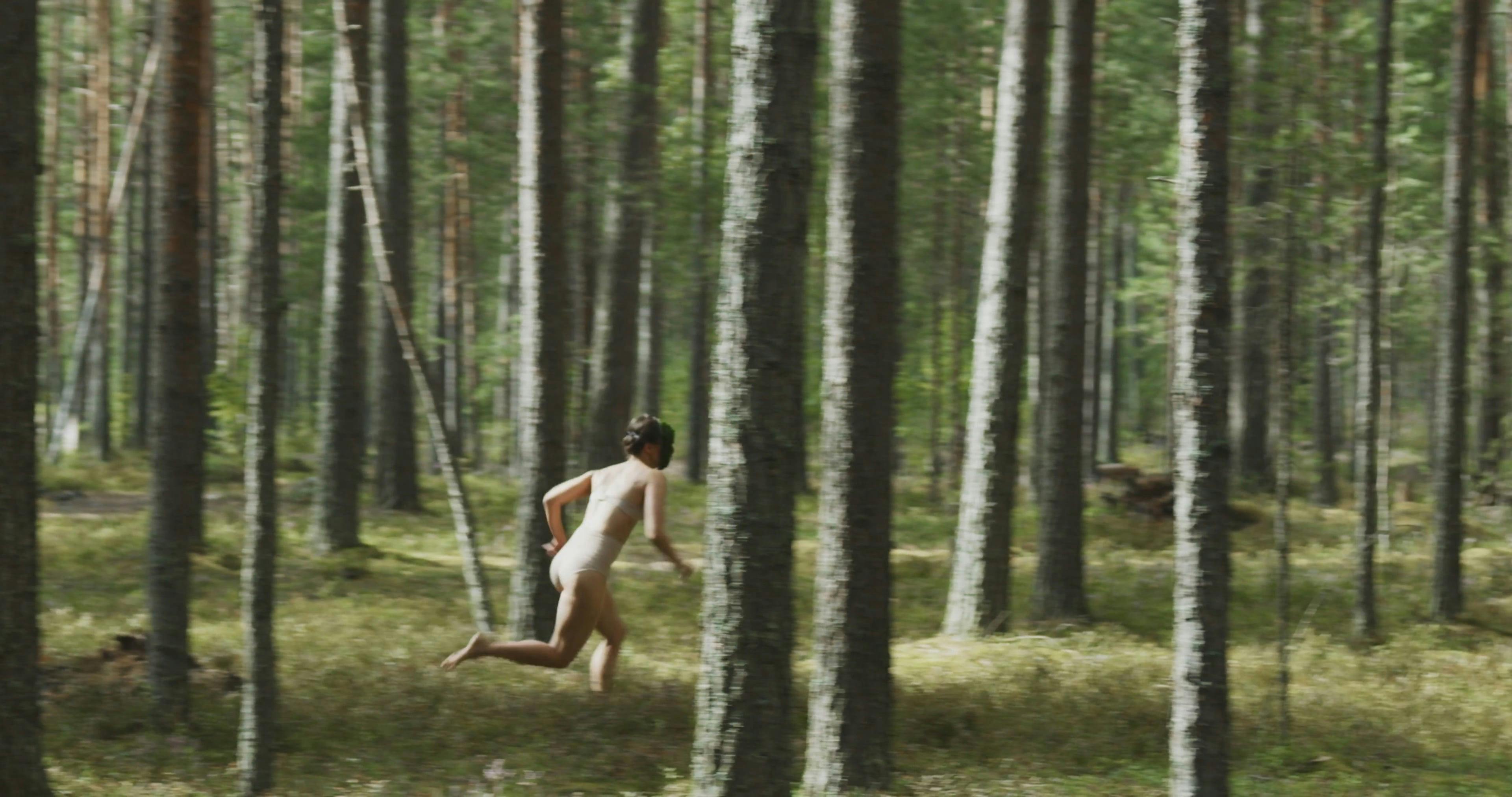 A Naked Person Running in the Woods Free Stock Video Footage, Royalty-Free  4K & HD Video Clip