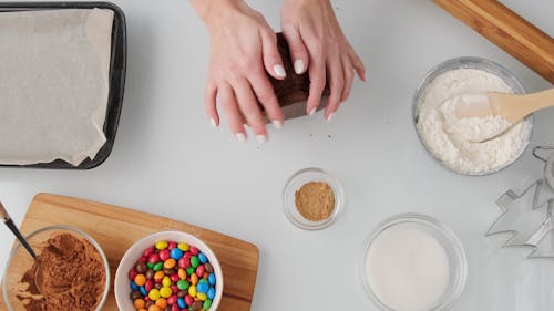 Kneading The Dough By Hands