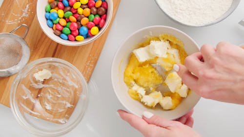 Mixing Ingredients In A Bowl