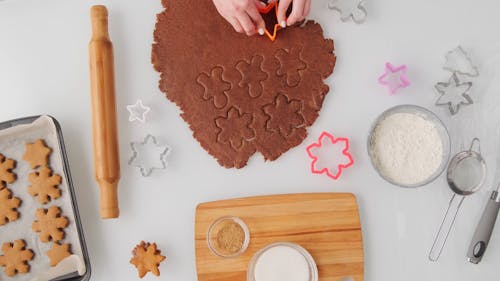 Biscotti Di Pan Di Zenzero Di Cottura