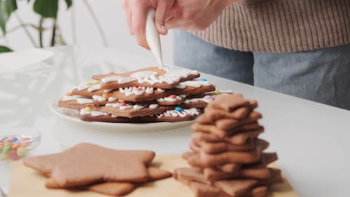 Decorare I Biscotti A Forma Di Stella