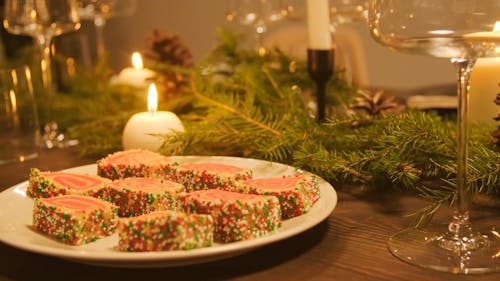 Noel Yemeği İçin Pasta Dilimleri