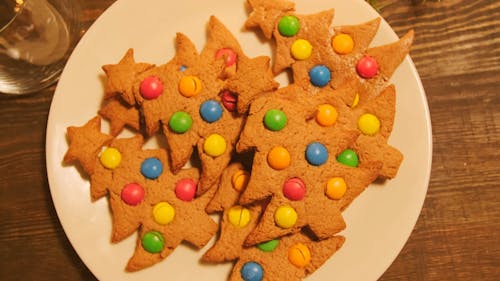 Biscotti Di Natale A Forma Di Albero Di Natale