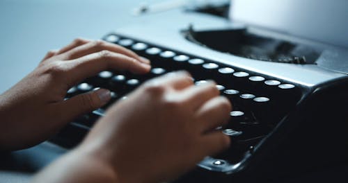 Typing on a Typewriter