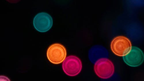 View of Bokeh Lights