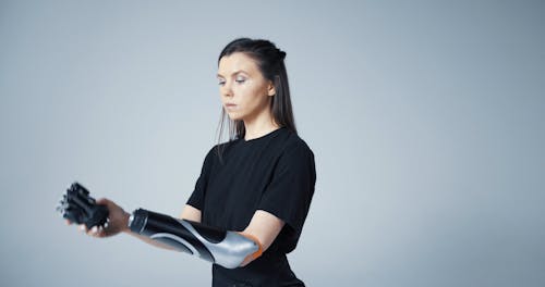 Female With Bionic Arm