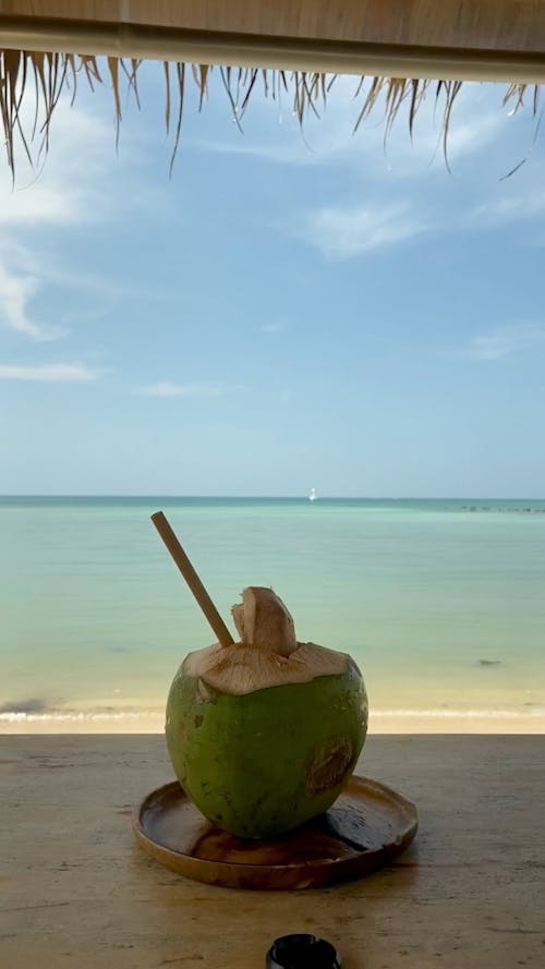 Fresh Coconut Juice By the Beach