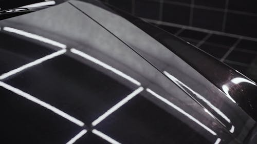 Close Up of a Shiny Car Hood