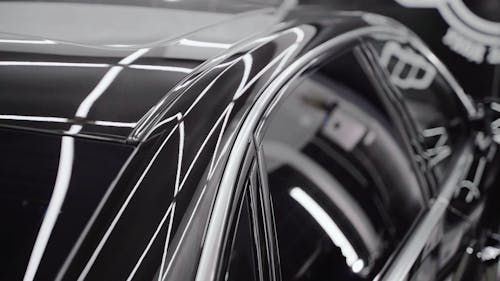 Close-Up Video of Polished Car Roof