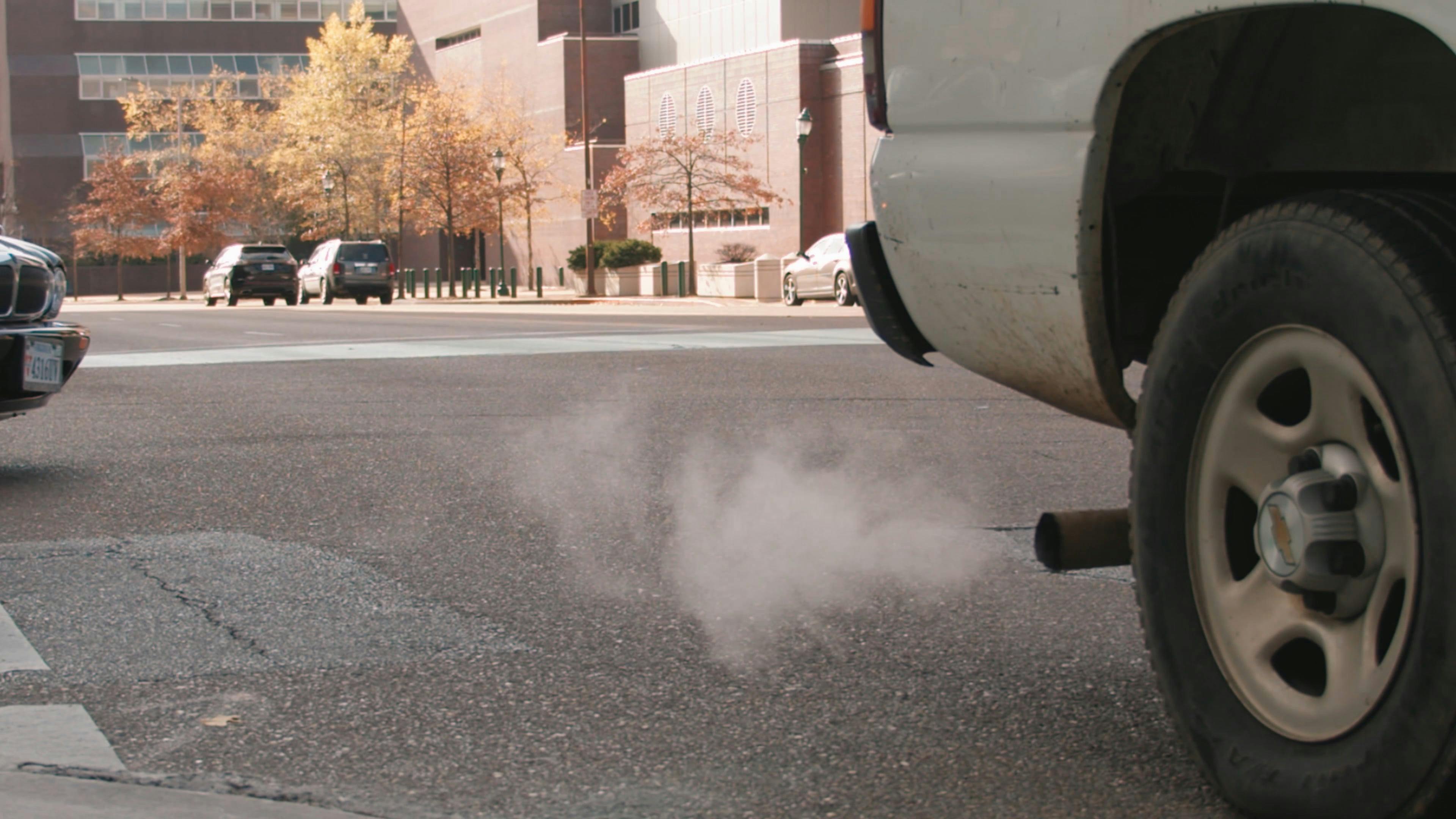 White Smoke From Exhaust · Free Stock Video