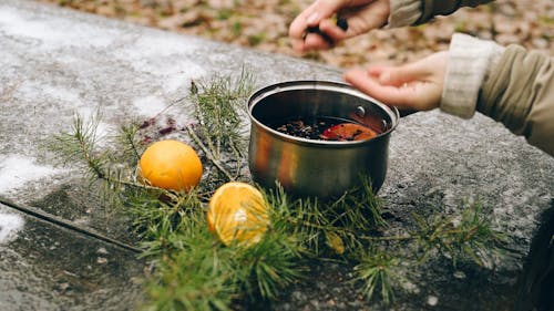 A Person Preparing Mulled Wine