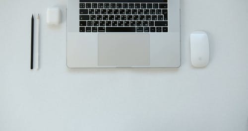 Flatlay Desk with Laptop 