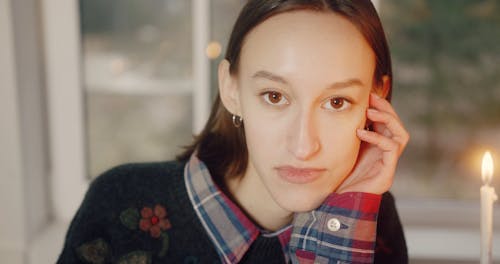 Young Woman Posing For Camera